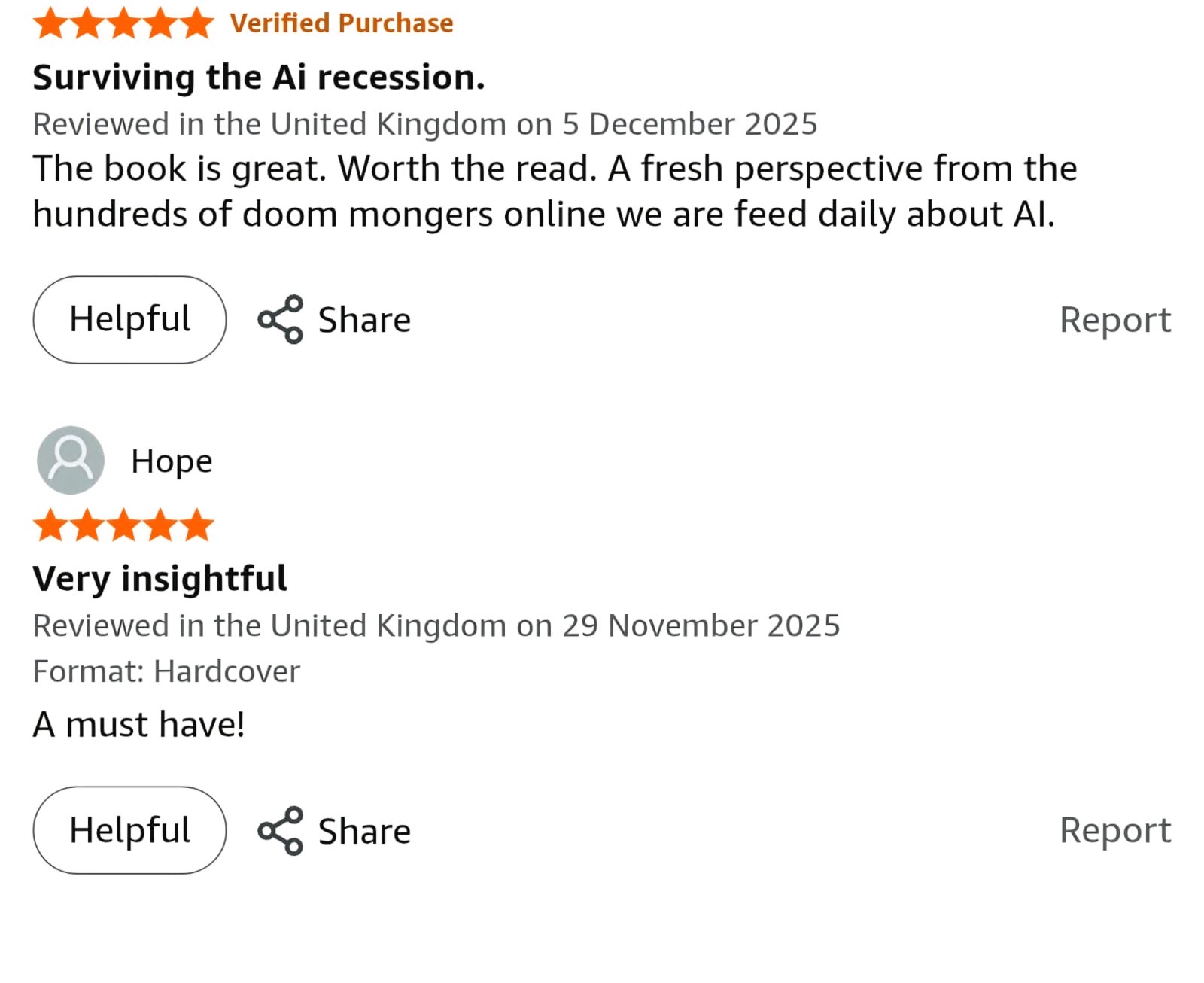 Amazon reader reviews